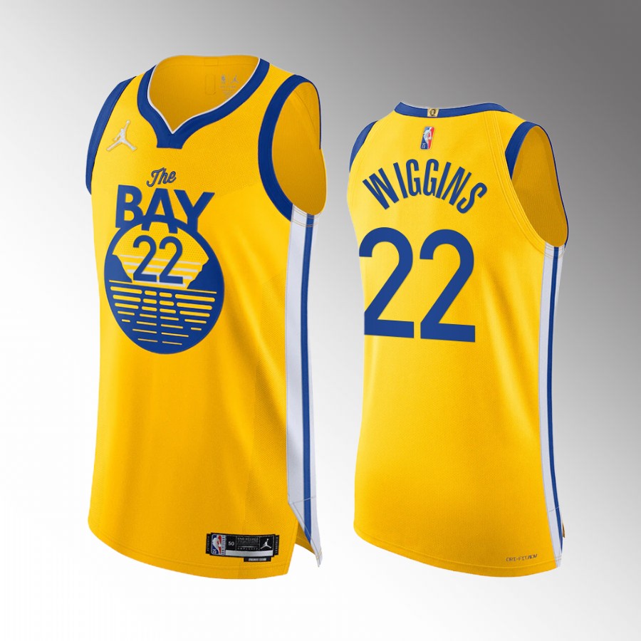 Andrew Wiggins 2022 Warriors #22 Statement Edition Jersey Gold