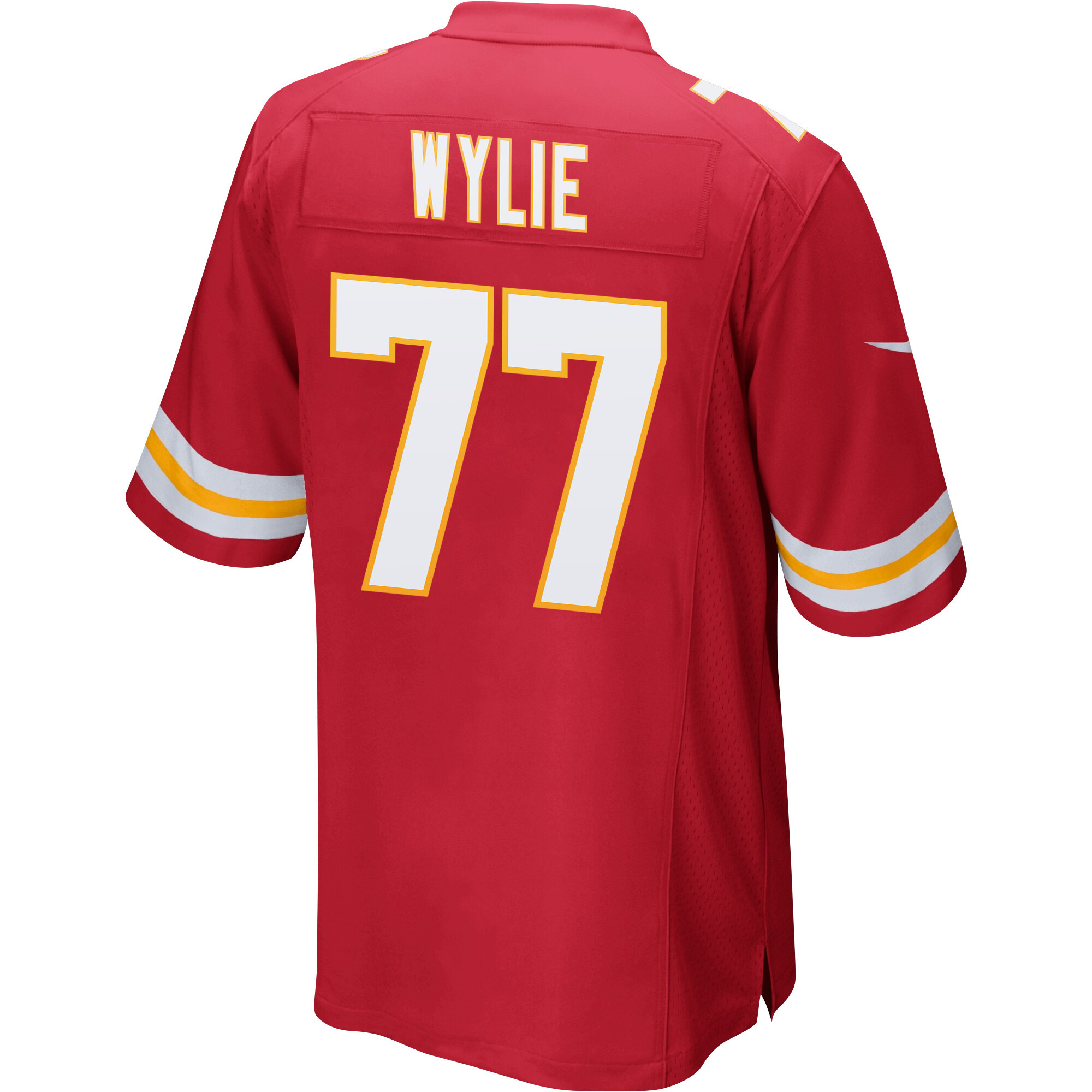 Andrew Wylie 77 Kansas City Chiefs Super Bowl LVII Champions 3 Stars Men Game Stitched Jersey – Red