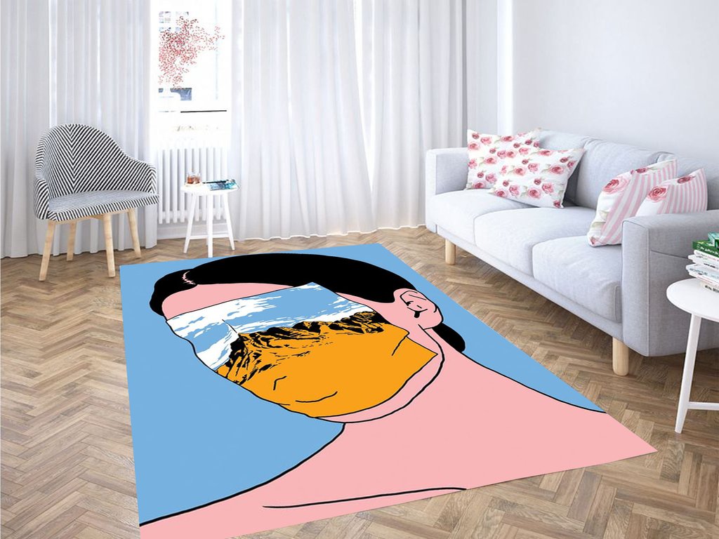 Andrey Kasay Cartoon Wallpaper Living Room Modern Carpet Rectangle Rug