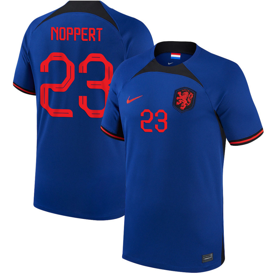 Andries Noppert 23 Netherlands National Team 2022-23 Away Men Soccer Jersey