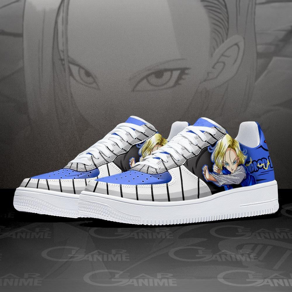 Android 18 Air Sneakers Custom Anime Dragon Ball Shoes