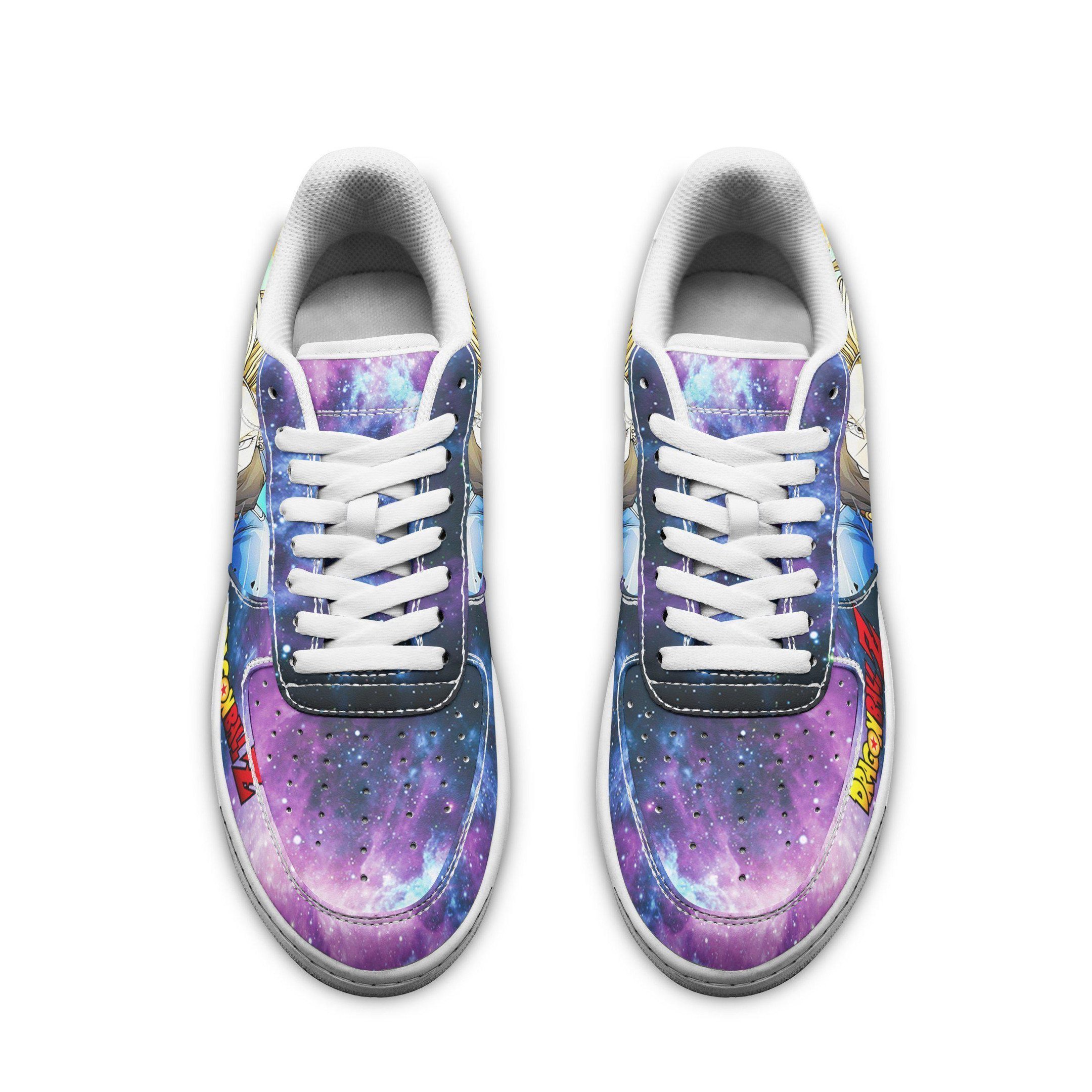 Android 18 Air Sneakers Galaxy Custom Anime Dragon Ball Shoes