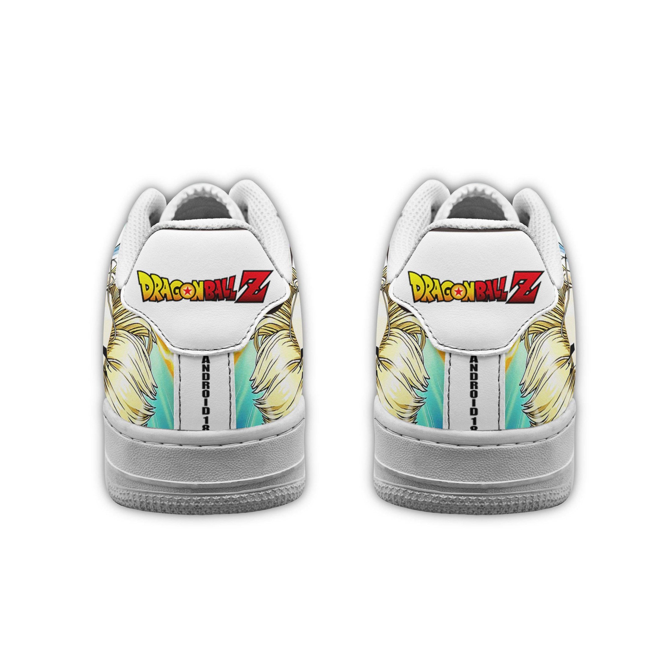 Android 18 Air Sneakers Galaxy Custom Anime Dragon Ball Shoes