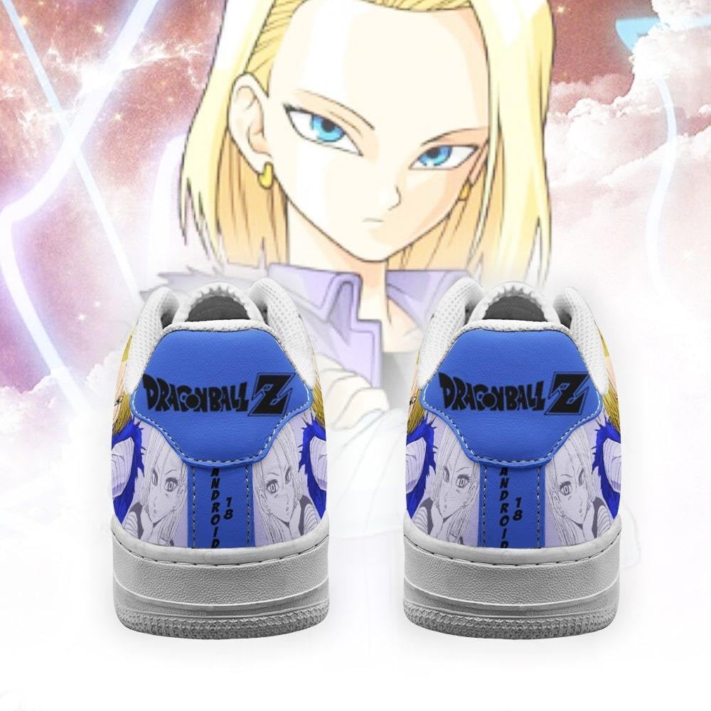 Android 18 Sneakers Custom Dragon Ball Anime Shoes Fan Gift