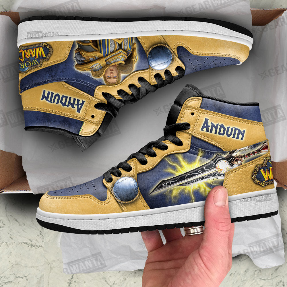 Anduin World of Warcraft JD Sneakers Shoes For Fans, Air Jordan Hightop