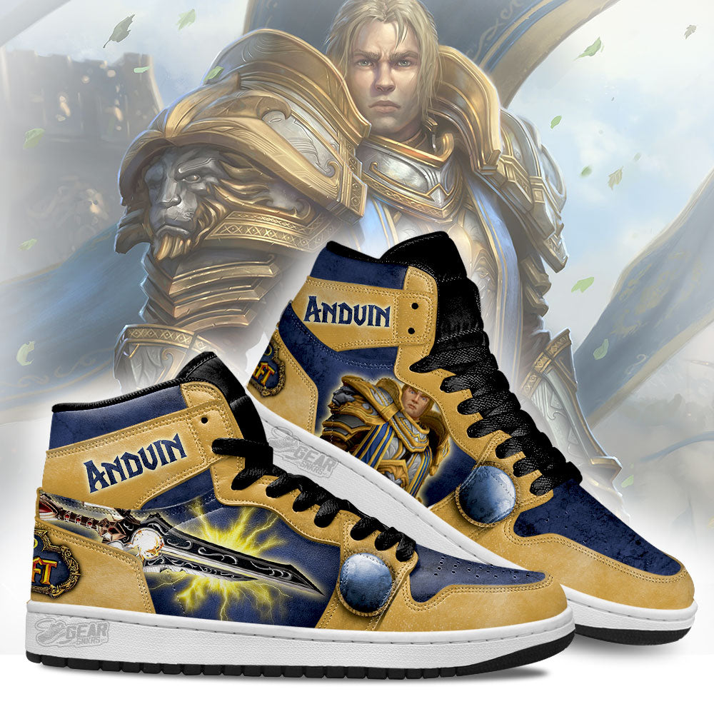Anduin World of Warcraft JD Sneakers Shoes For Fans, Air Jordan Hightop