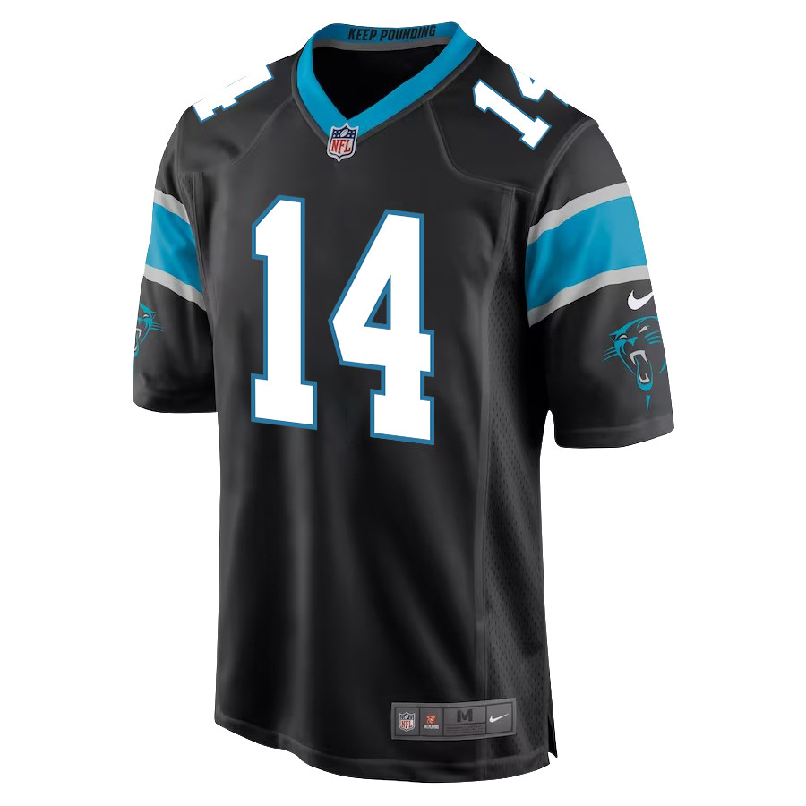 Andy Dalton 14 Carolina Panthers Men Game Stitched Jersey – Black