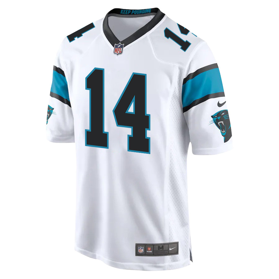 Andy Dalton 14 Carolina Panthers Men Game Stitched Jersey – White