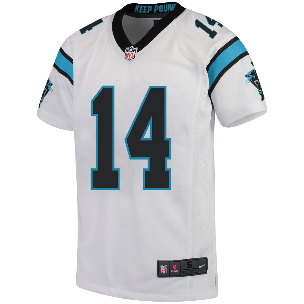 Andy Dalton 14 Carolina Panthers Youth Game Stitched Jersey – White