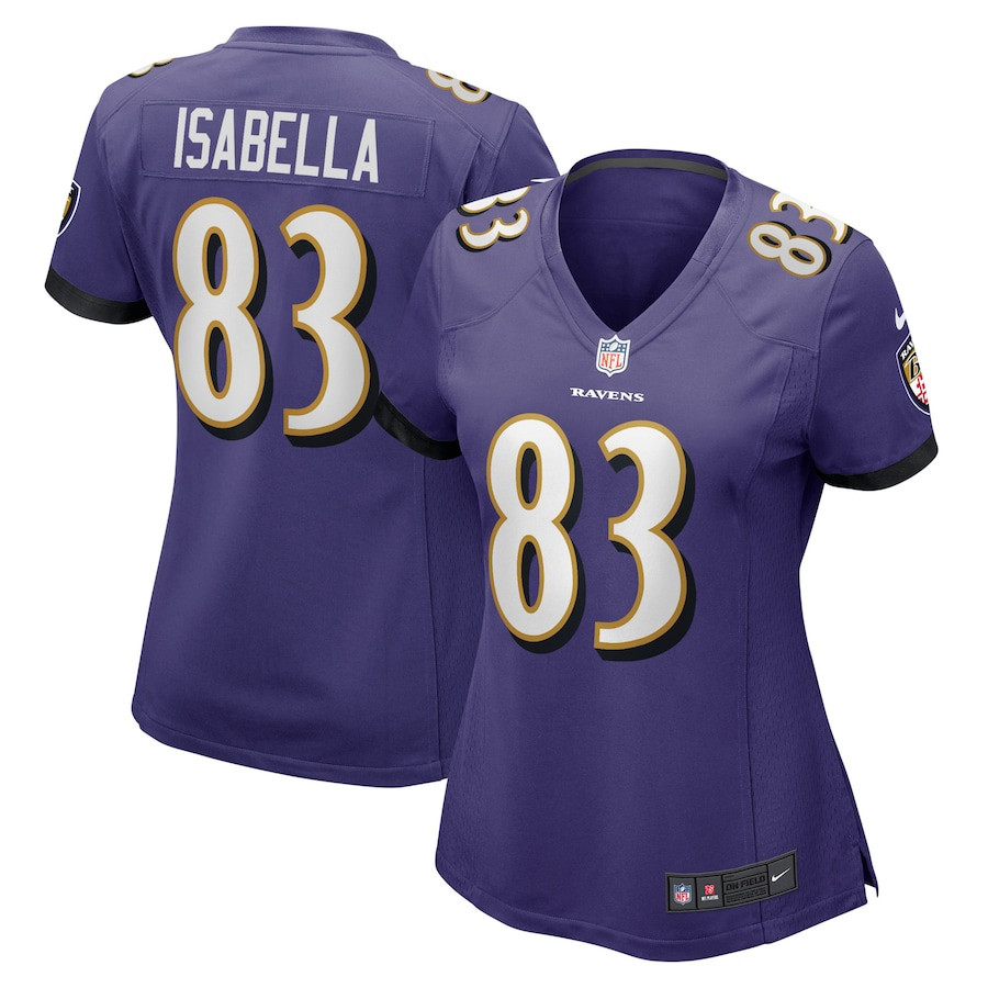 Andy Isabella Baltimore Ravens Women’s Home Game Player Stitched Jersey – Purple