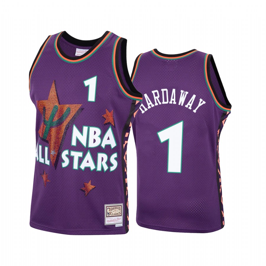 Anfernee Hardaway #1 1995 All-Stars Purple Eastern Conference Jersey