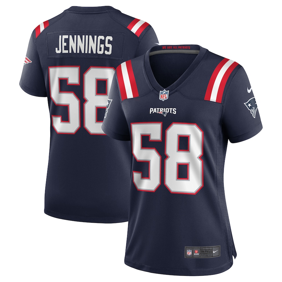 Anfernee Jennings New England Patriots Women’s Team Game Jersey – Navy