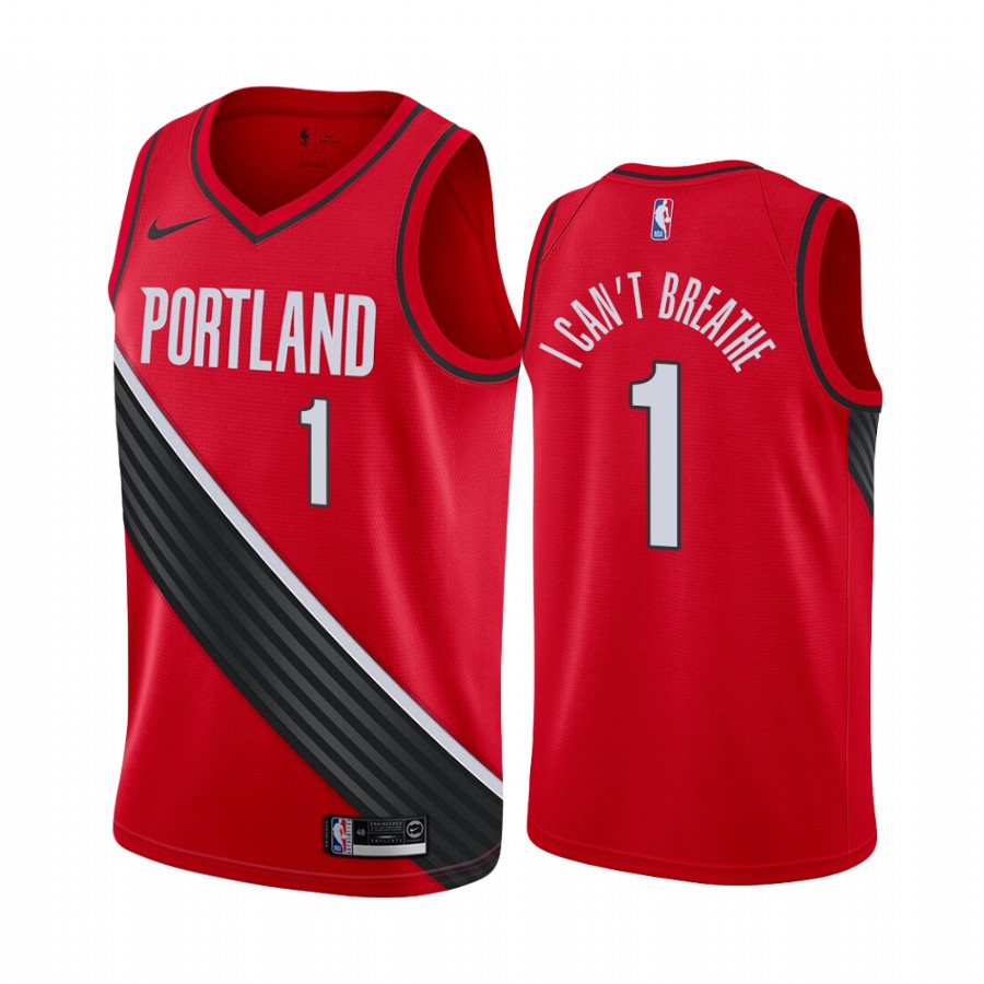 Anfernee Simons I Can't Breathe Blazers Statement Jersey