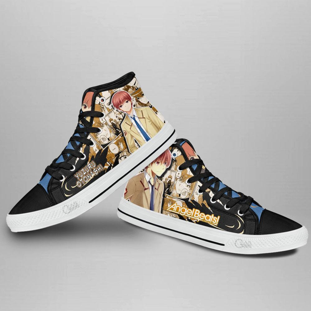 Angel Beats Yuzuru Otonashi High Top Shoes Custom Manga Anime Sneakers