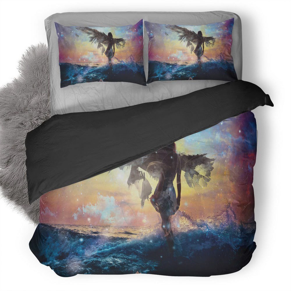 Angel Fantasy Girl 3D Customized Duvet Cover Bedding Set