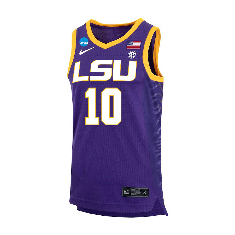 Angel Reese 10 LSU Tigers 2023 NCAA  Stitched Jersey – Purple
