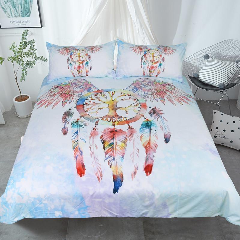 Angel Winged Dreamcatcher 1 Duvet Cover Bedding Set