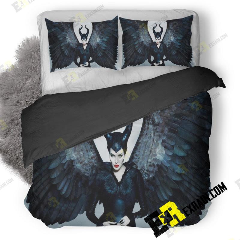 Angelina Jolie In Maleficent Movie Hd 3D Customized Duvet Cover Bedding Set