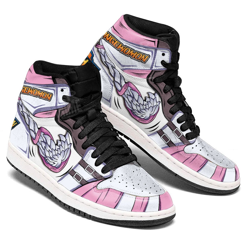 Angewomon Skill JD1s Sneakers Digimon Anime Shoes For Fans, Air Jordan Hightop