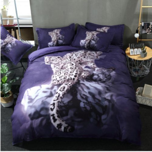 Animal Leopard Printed S Duvet Cover Bedding Set