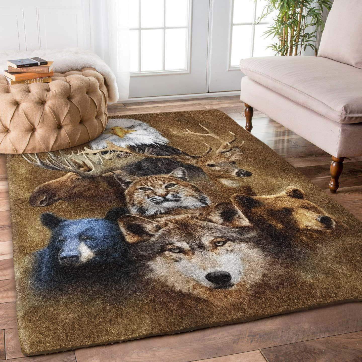 Animal Wolf Bear Cat Deer Limited Edition Rectangle Rug