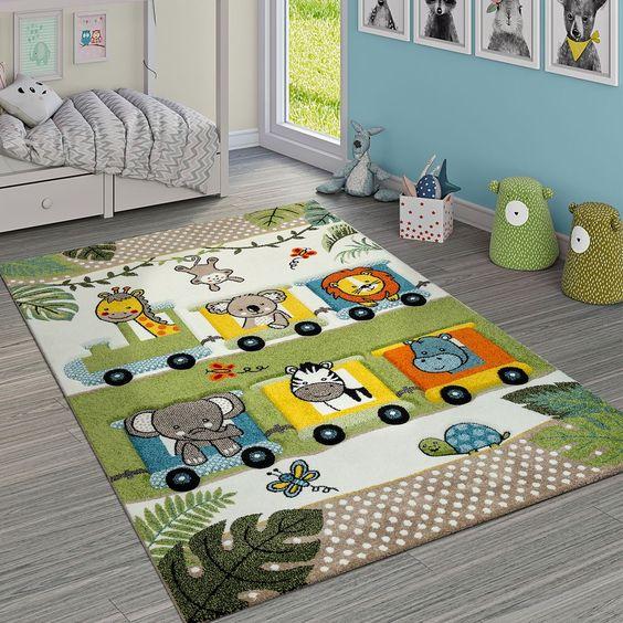 Animals Train Limited Edition Rectangle Rug
