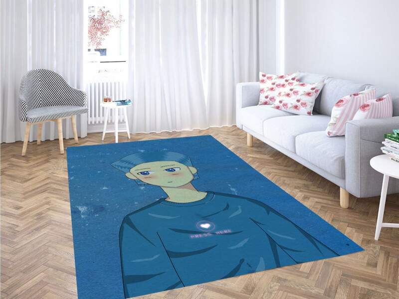 Anime Boy Cute Aesthetic Carpet Rectangle Rug