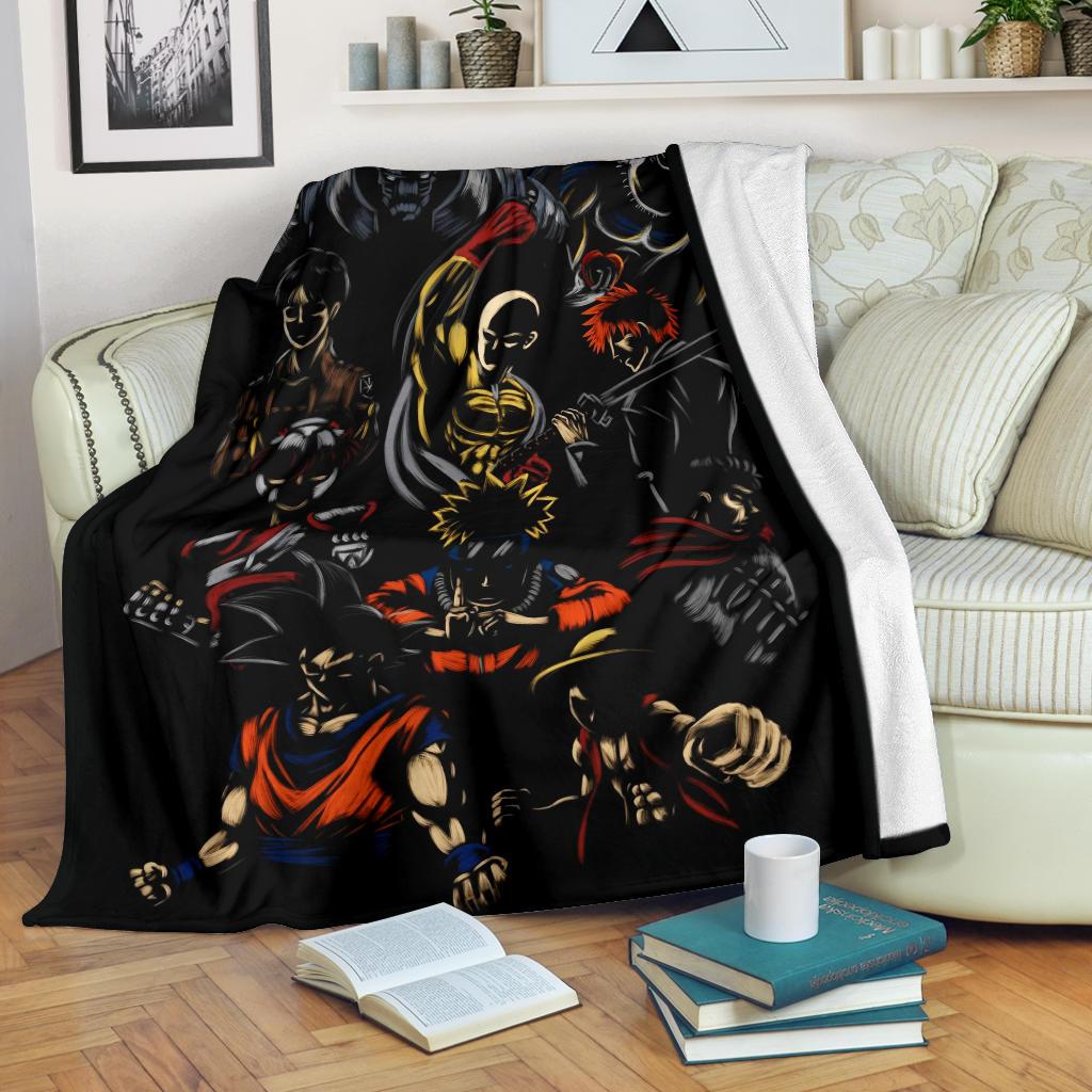 Anime Heroes Sherpa Blanket Cozy Blanket Fleece Blanket