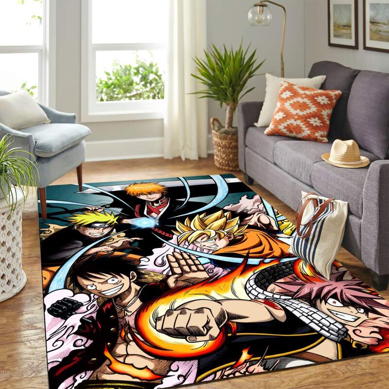 Anime Legendary Heroes Carpet Area Rectangle Rug