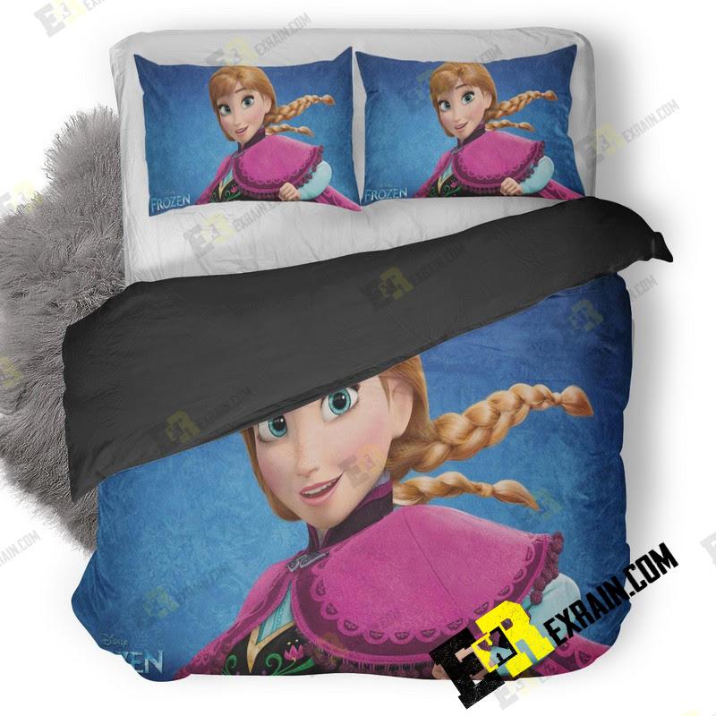 Anna In Frozen 3D Customized Duvet Cover Bedding Set