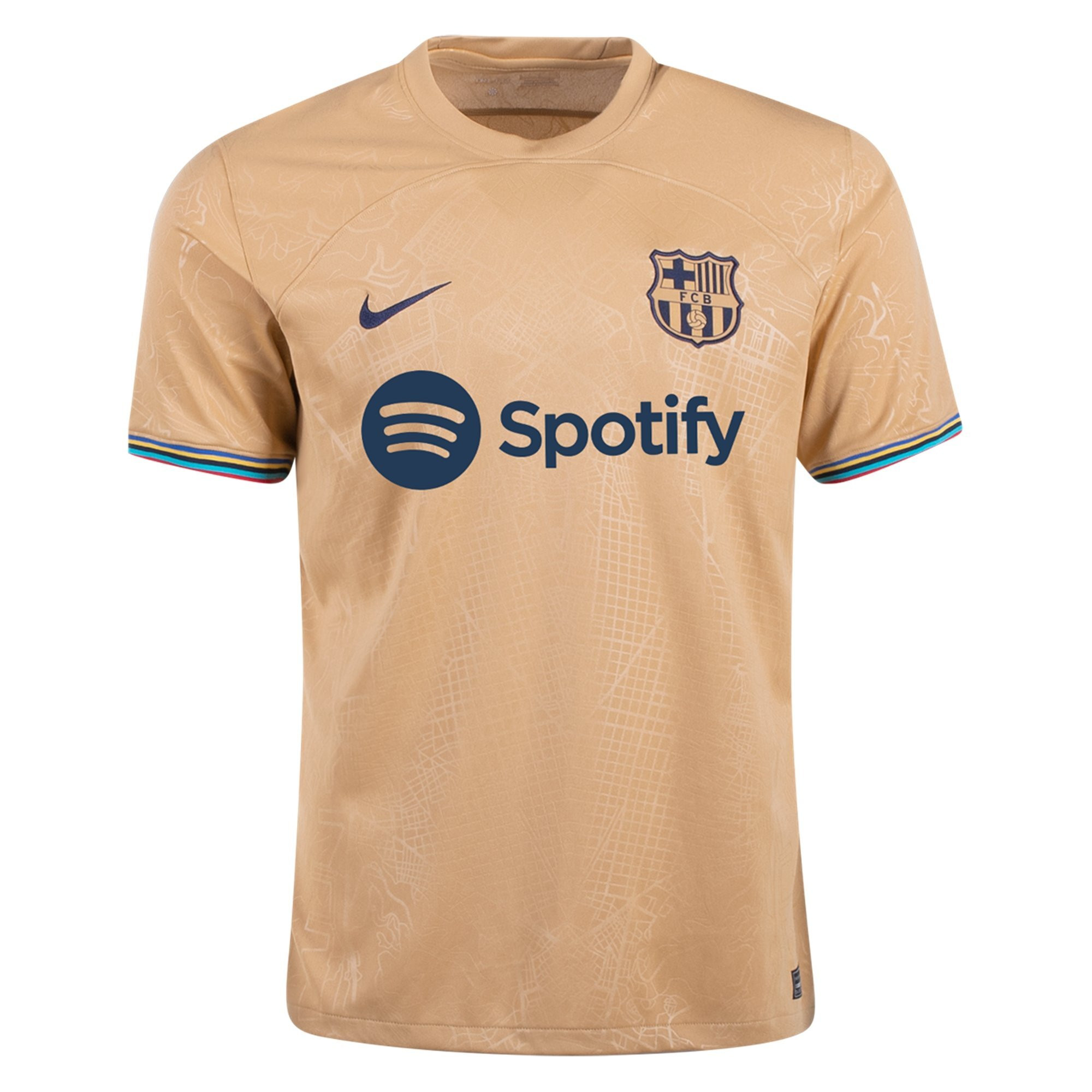 Ansu Fati 10 Barcelona 2022/23 Away Men Soccer Jersey – Gold