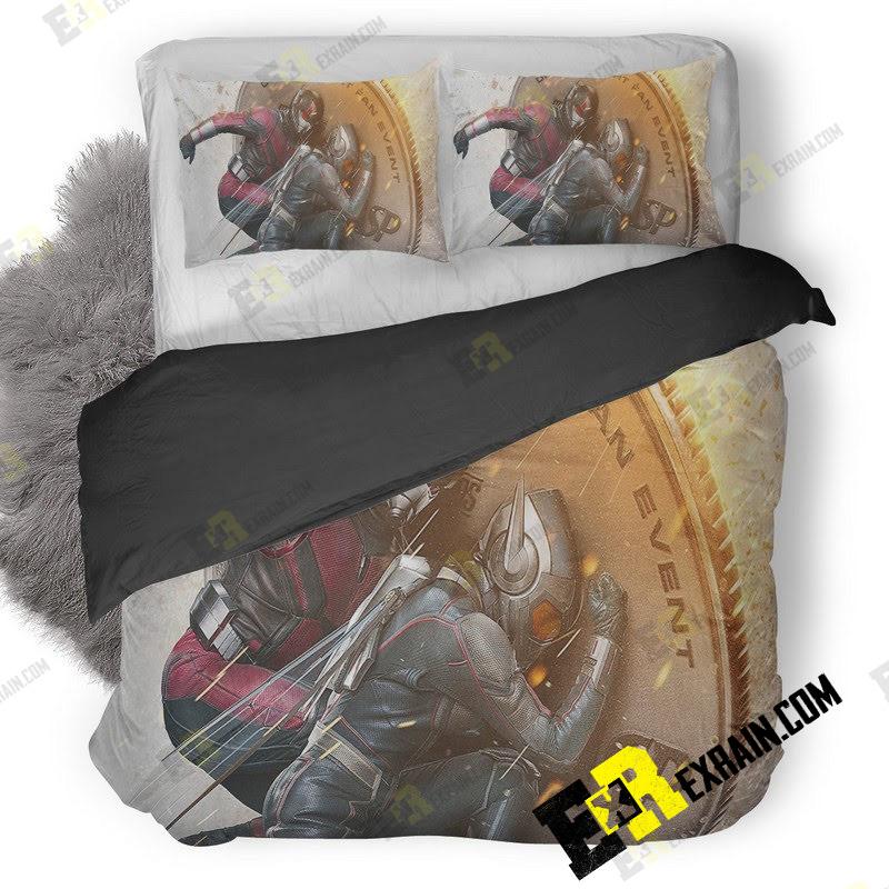 Ant Man And The Wasp Coin Poster Sy 3D Customized Duvet Cover Bedding Set