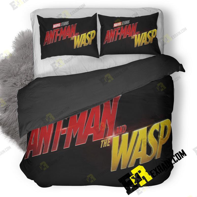 Ant Man And The Wasp Movie Logo 3D Customized Duvet Cover Bedding Set