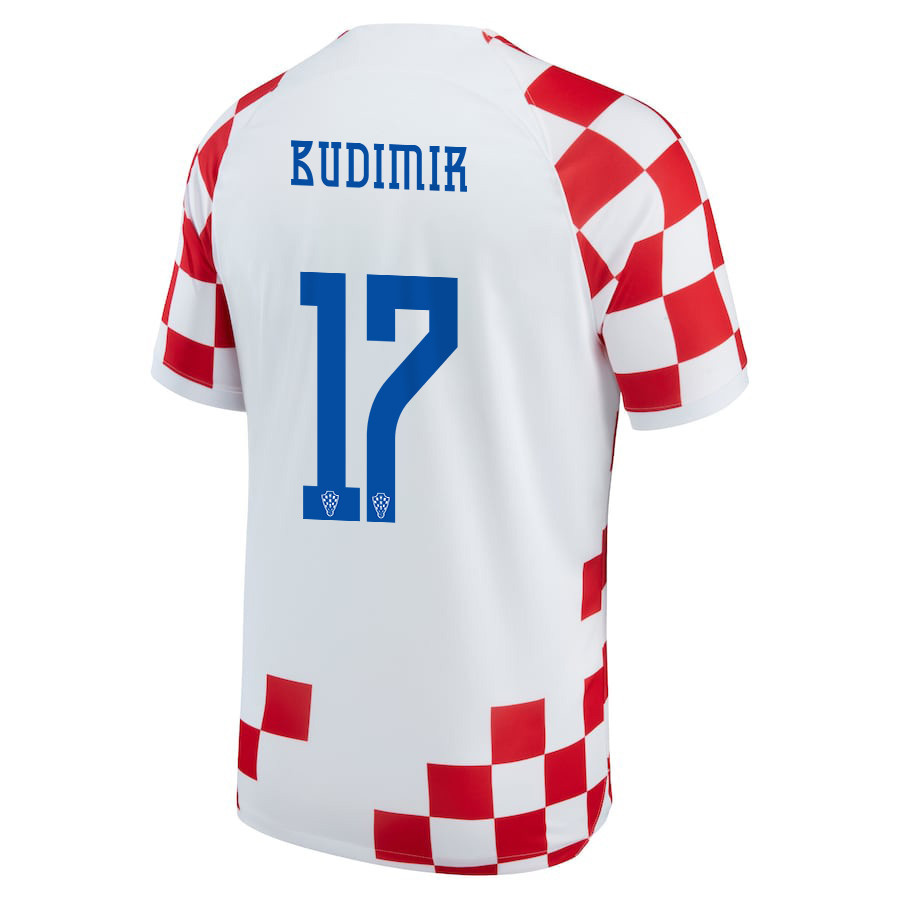 Ante Budimir 17 Croatia National Team FIFA World Cup Qatar 2022 – Home Soccer Jersey With Patch