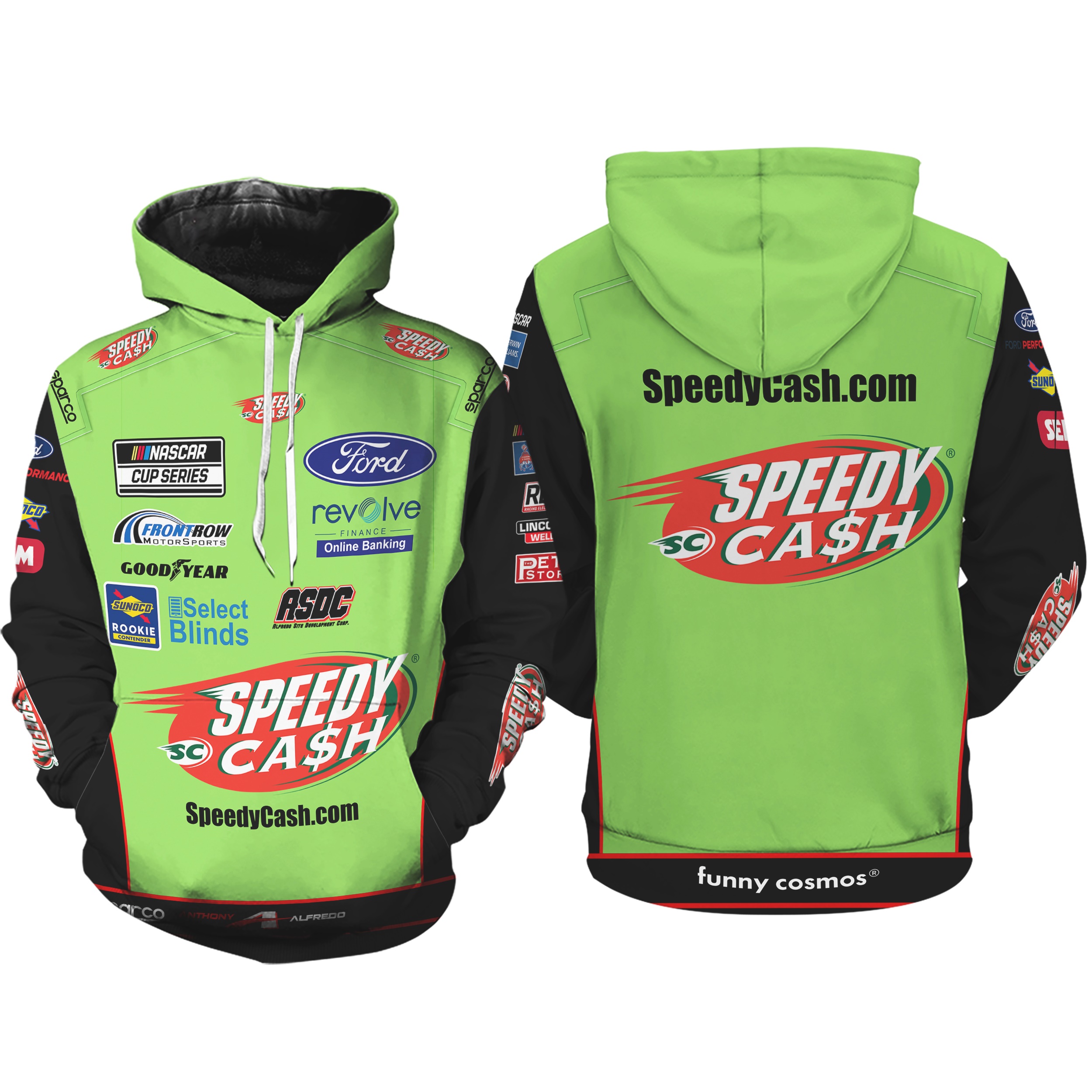 Anthony Alfredo Nascar 2022 Hoodie Racing Uniform Clothes Hoodie