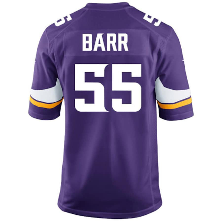 Anthony Barr 55 Minnesota Vikings Youth Team Color Game Stitched Jersey – Purple