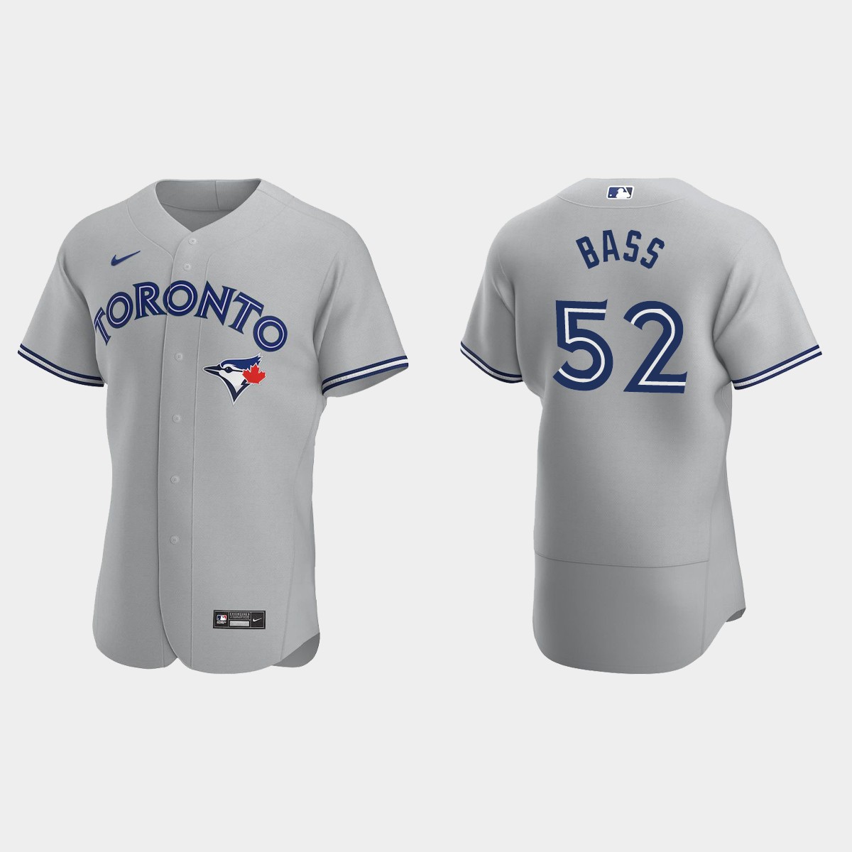 Anthony Bass Toronto Blue Jays Road Jersey – Gray