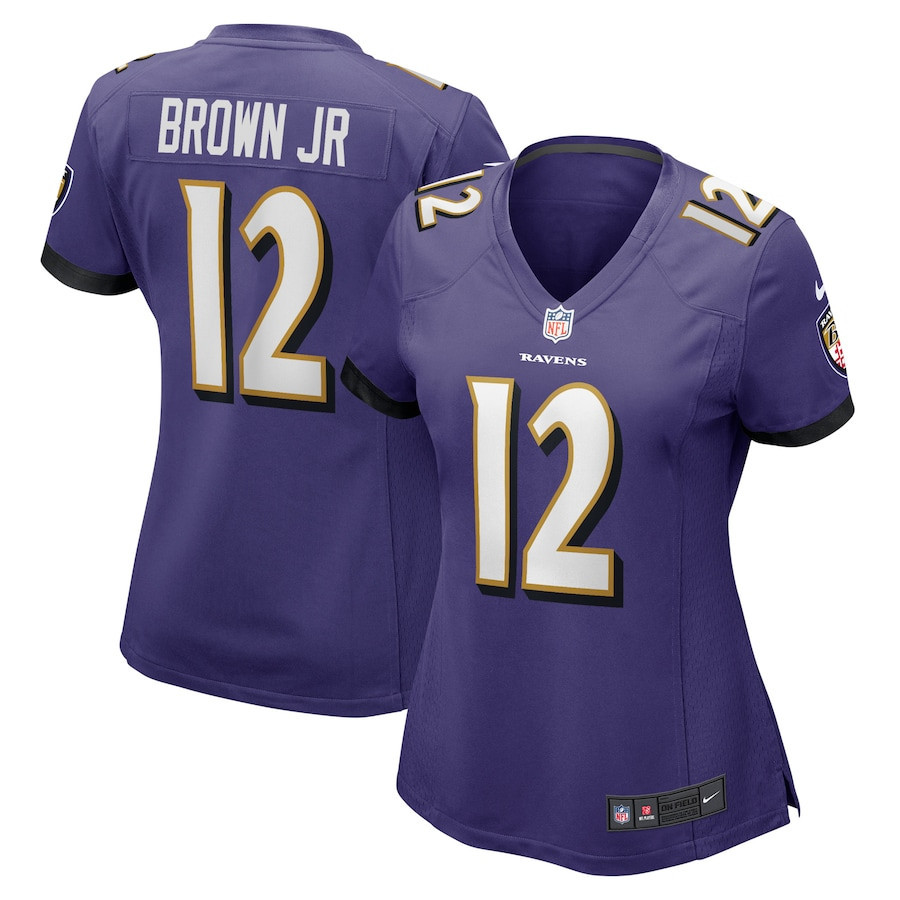 Anthony Brown Baltimore Ravens Women’s Player Game Stitched Jersey – Purple