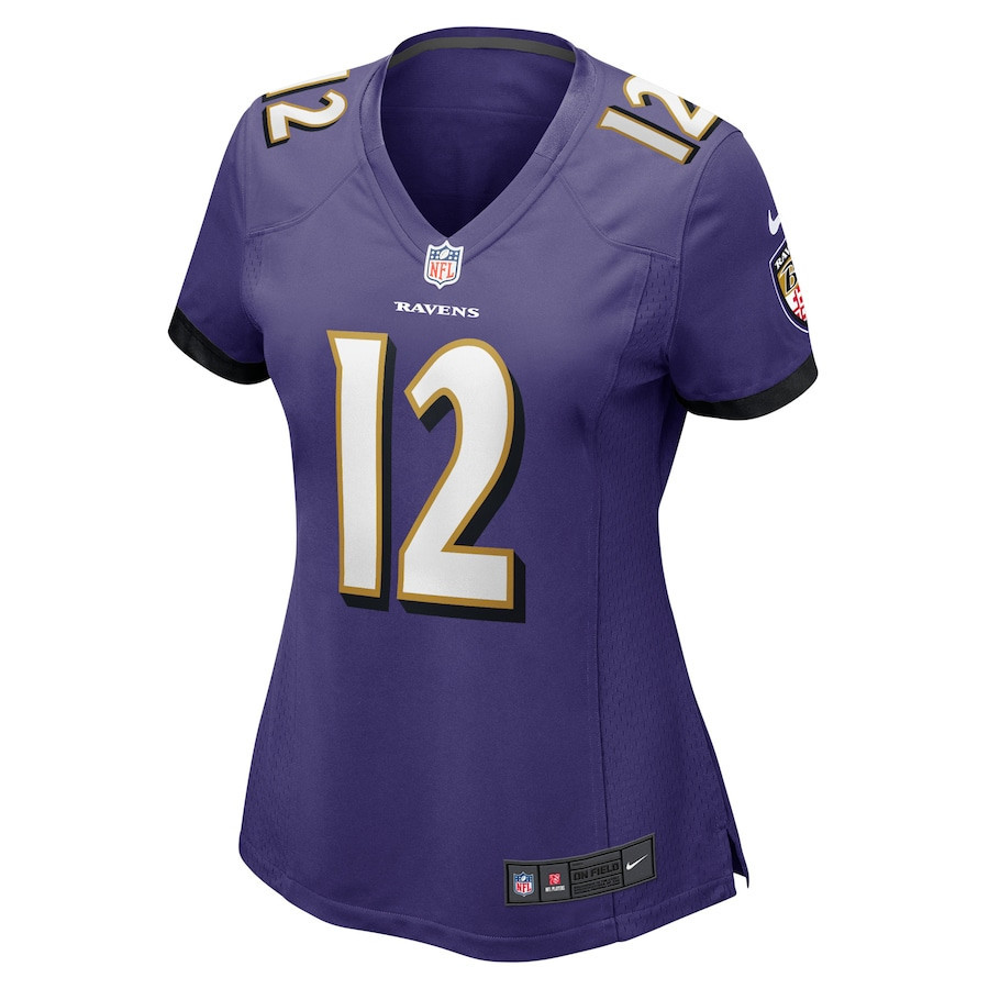 Anthony Brown Baltimore Ravens Women’s Player Game Stitched Jersey – Purple