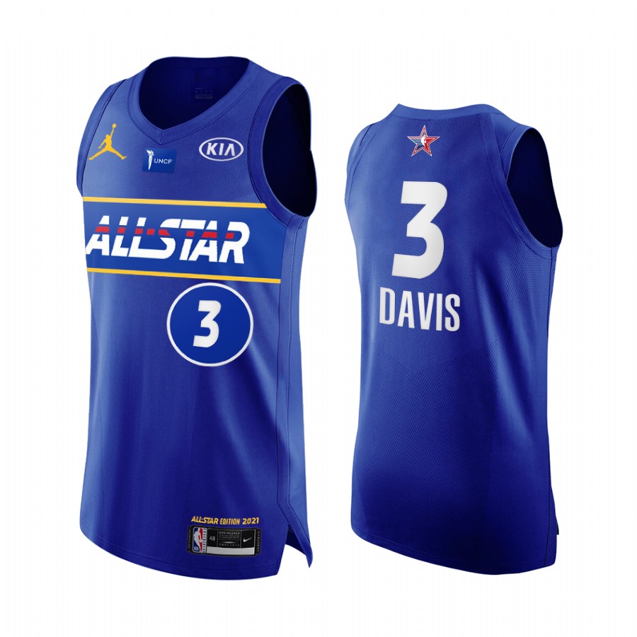 Anthony Davis 2021 All-Star Jersey Blue Western Conference Lakers Uniform