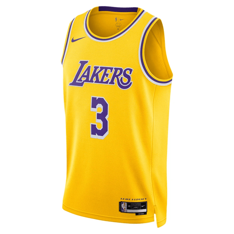 Anthony Davis 3 Los Angeles Lakers Men 2022/23 Swingman Jersey – Icon Edition