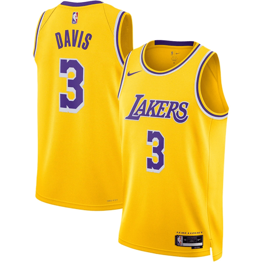 Anthony Davis 3 Los Angeles Lakers Men 2022/23 Swingman Jersey – Icon Edition