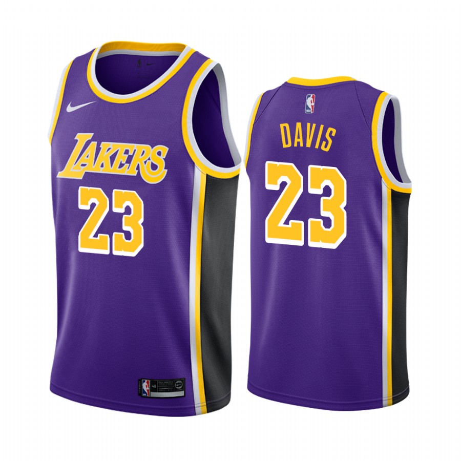 Anthony Davis Los Angeles Lakers 2021-22 Purple Statement Jersey Trade Numbers
