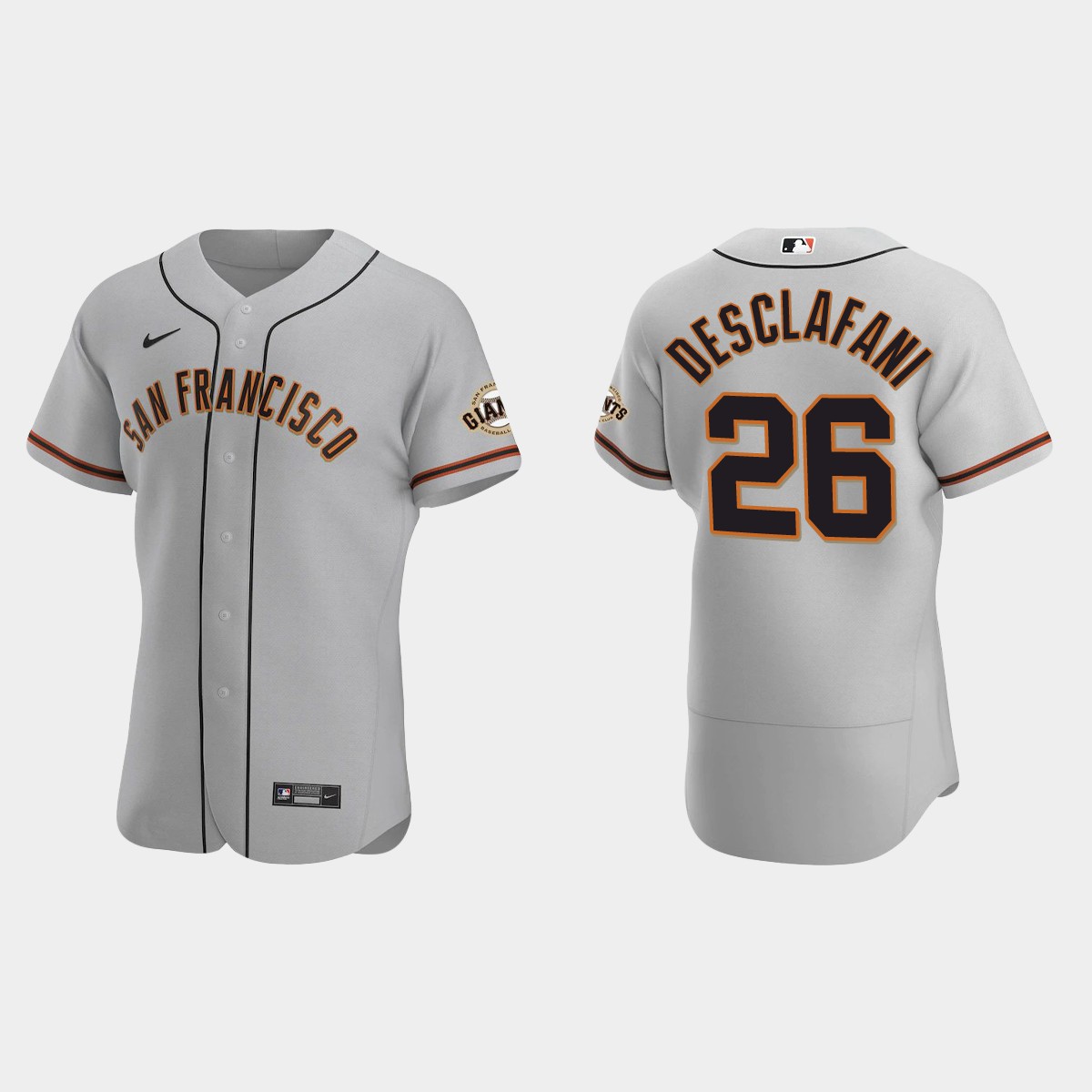 Anthony DeSclafani #26 San Francisco Giants Road Jersey – Gray