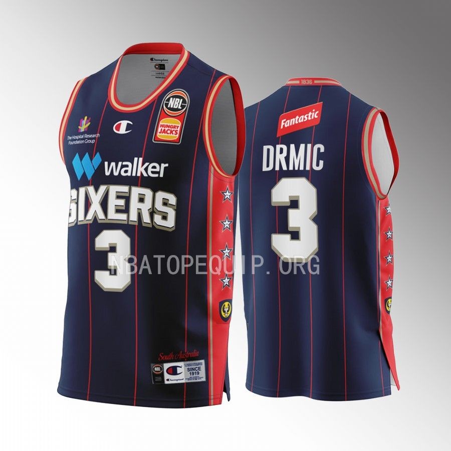 Anthony Drmic #3 Adelaide 36ers 2022-23 Home Navy Jersey NBL