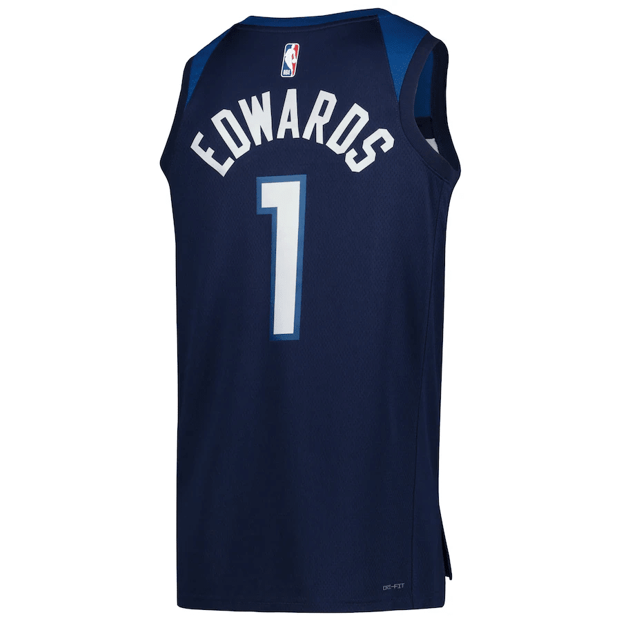 Anthony Edwards 1 Minnesota Timberwolves Men 2022/23 Swingman Stitched Jersey – Icon Edition Anthony Edwards 1 Minnesota Timberwolves Men 2022/23 Swingman Stitched Jersey – Icon Edition
