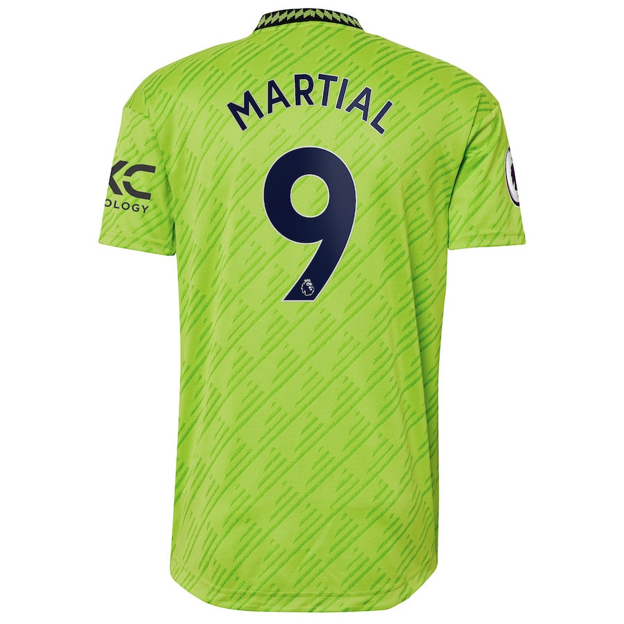 Anthony Martial 9 Manchester United 2022/23 Third Player Men Soccer Jersey – Neon Green