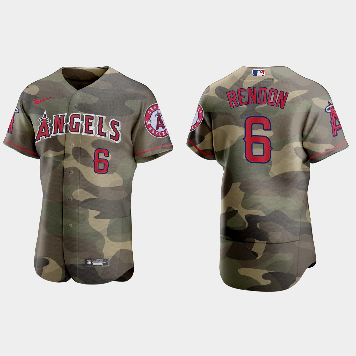 Anthony Rendon Los Angeles Angels 2021 National Armed Forces Day Jersey – Camo