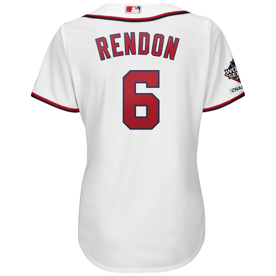 Anthony Rendon Washington Nationals Majestic Women’s 2019 World Series Champions Home Official Cool Base Bar Patch Player Stitched Jersey – White