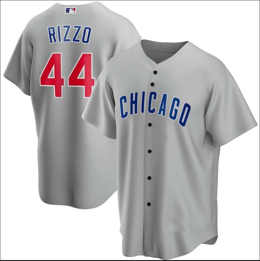 Anthony Rizzo #44 Chicago Cubs Gray All Over Print Baseball Jersey For Fans